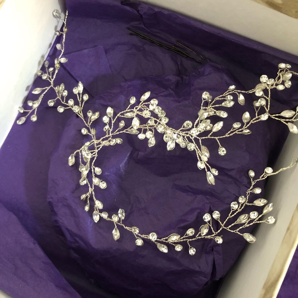Bridal Headpiece Rhinestone - Picture 2 of 12